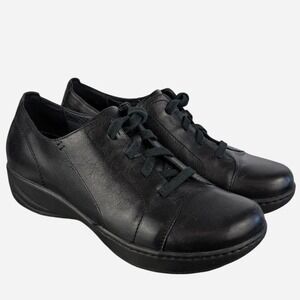 Dankso Adriana Black Milled Leather Comfort‎ Lace-Up Shoes - EU 41 / US 11-11.5